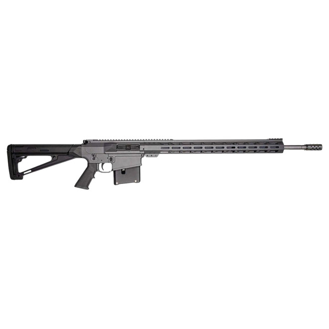 Great Lakes Firearms AR-10 30-06 Springfield 5+1 24" Stainless Threaded Barrel, Sniper Gray Cerakote Aluminum Receiver w/Picatinny Rail, Hogue Fixed Black Polymer Stock, Mil-Spec Grip