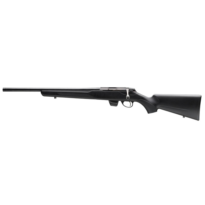 Tikka JRT1X400SB T1X 22 LR 10+1 16" Blued Threaded Barrel, Blued Drilled & Tapped Stainless Steel Receiver, Fixed Synthetic Stock, Left Hand