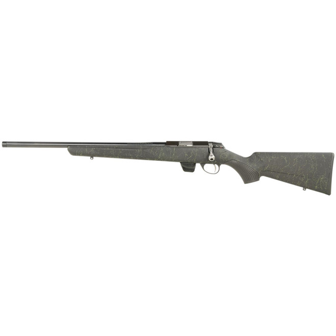 Tikka JRT1XRT409SB T1X Roughtech 17 HMR 10+1 16" Blued Threaded Barrel, Blued Drilled & Tapped Receiver, Emerald Roughtech Synthetic Stock, Left Hand