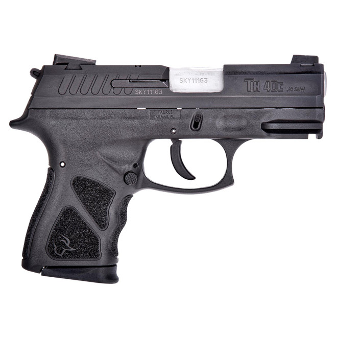 Taurus 1-TH40C031-10 TH Compact Frame 40 S&W 10+1 3.54" Matte Black Alloy Steel Serrated Slide, Black Polymer Frame