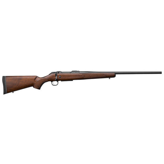 CZ-USA 07719 600+ American Full Size 6.5 Creedmoor 5+1 24" Black Nitride Threaded Barrel, Black Nitride Steel Drilled & Tapped Receiver, Turkish Walnut Fixed Stock