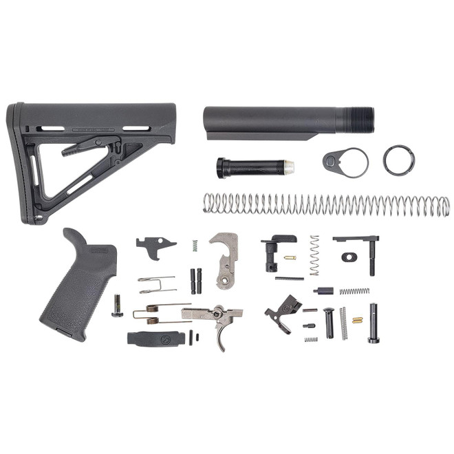 Dpms Panther Arms DP51655109854 MOE PPT Lower Build Kit AR-15 Includes Black Magpul Grip & Magpul MOE Black Stock