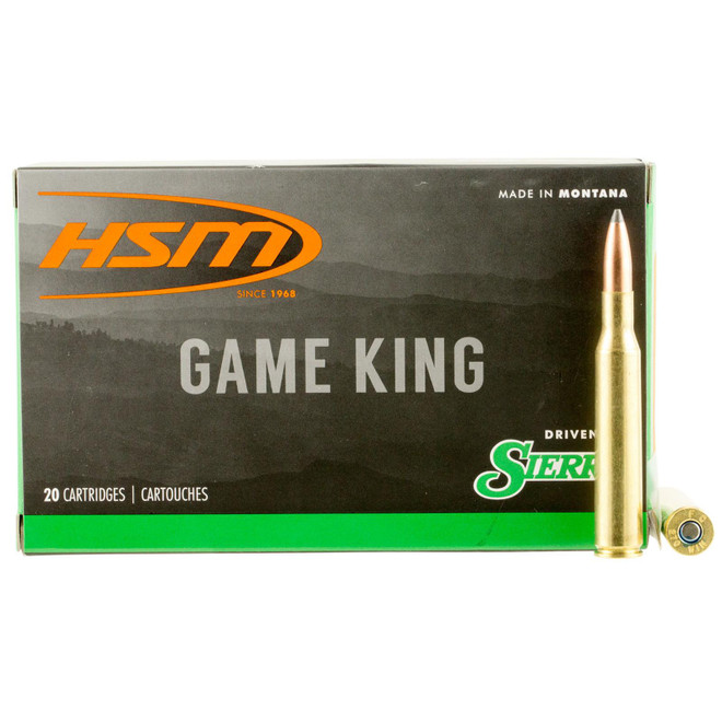 HSM 27013N Game King 270 Win 150 gr Sierra GameKing Spitzer Boat Tail 20 Per Box/ 20 Case