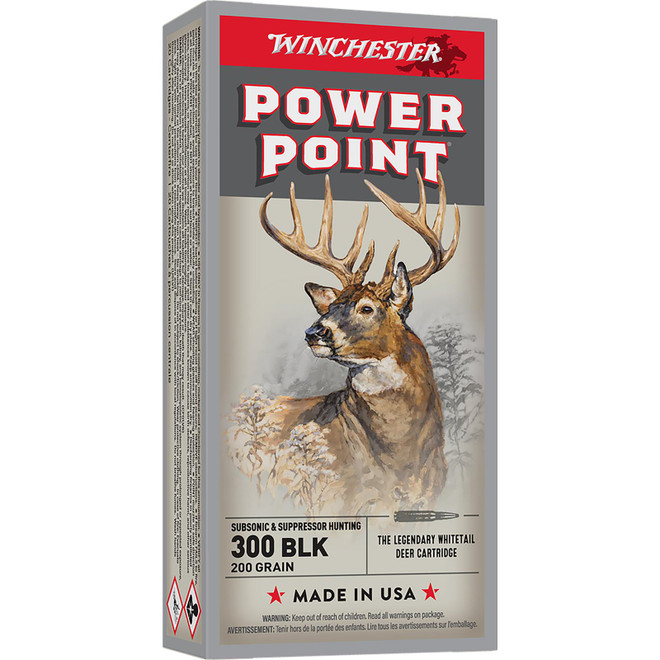 Winchester Ammo X300BLKX Super X 300Blackout 200gr Power Point Subsonic 20 Per Box/10 Case