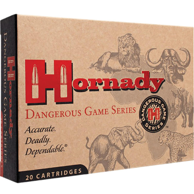 Hornady 8265 Dangerous Game 416Rigby 400gr Dangerous Game Solid 20 Per Box/6 Case