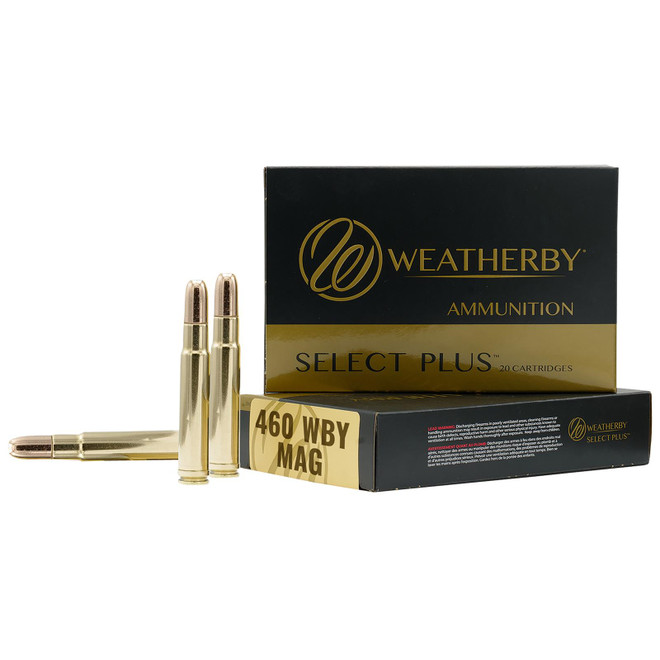 Weatherby B460450TSX Select Plus 460WthbyMag 450gr Barnes TSX Lead Free 20 Per Box/10 Case