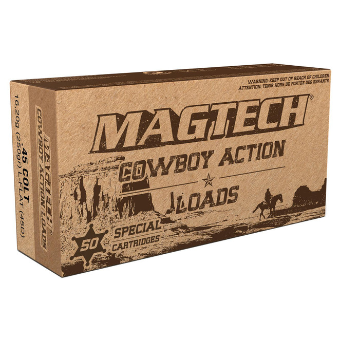 Magtech 45D Cowboy Action 45Colt 250gr Lead Flat Nose 50 Per Box/20 Case