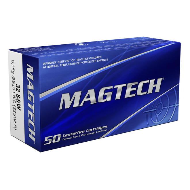 Magtech 32SWLB Range/Training 32S&W Long 98gr Lead Wadcutter 50 Per Box/20 Case