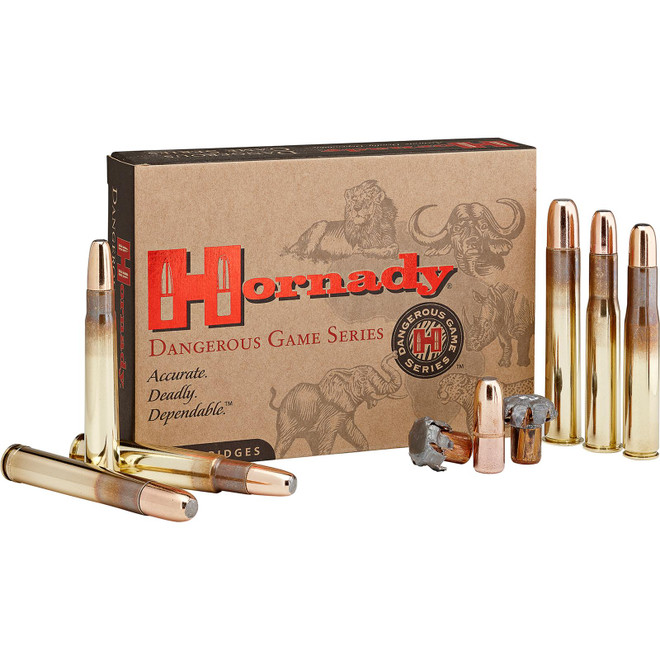 Hornady 82689 Dangerous Game 500NitroExpress 570gr DGX Bonded 20 Per Box/6 Case
