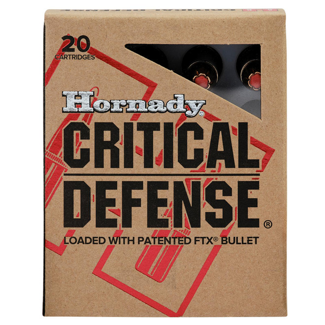 Hornady 80270 Critical Defense 223Rem 55gr Flex Tip eXpanding 20 Per Box/10 Case