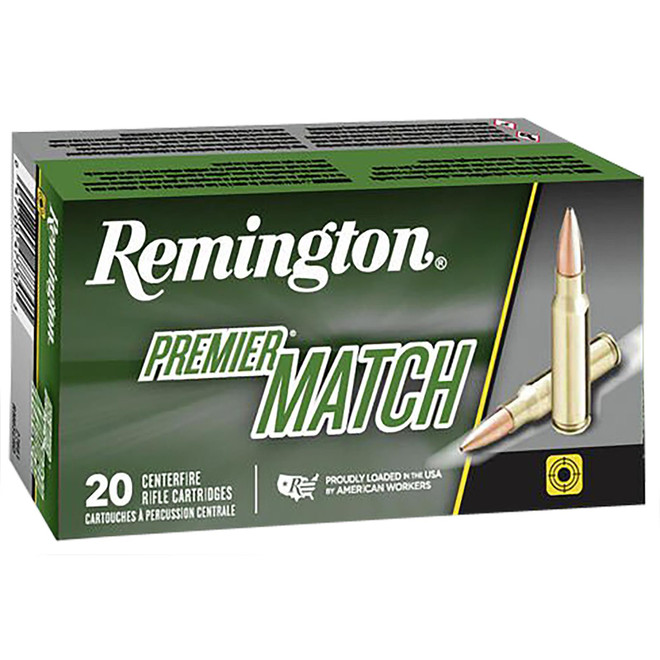 Remington Ammunition 27676 Premier Match 6.8mmRemSPC 115gr Sierra MatchKing BTHP 20 Per Box/10 Case
