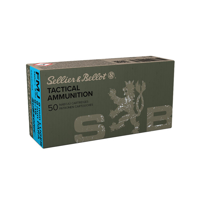 Sellier & Bellot SB9SUBA Handgun 9mmLuger Subsonic 140gr Full Metal Jacket 50 Per Box/20 Case