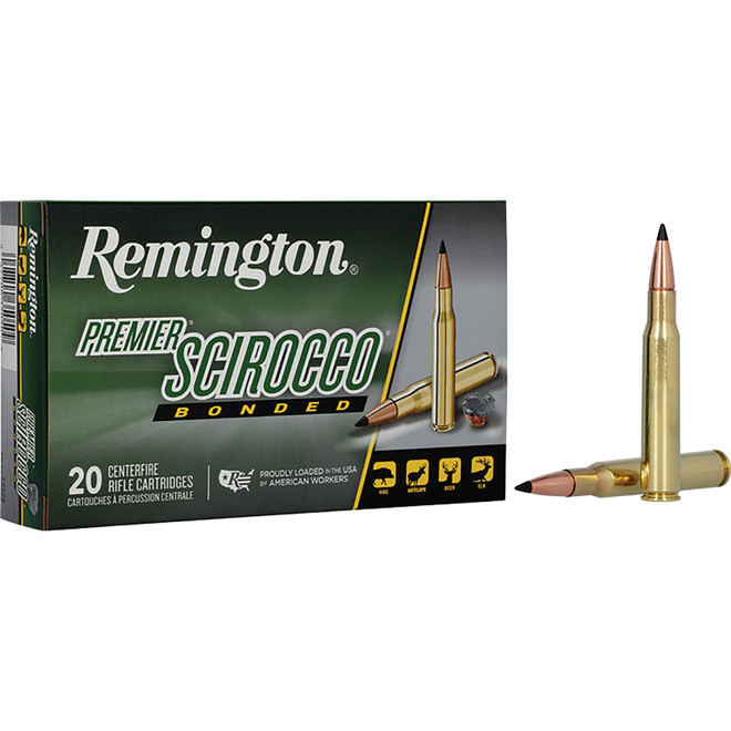 Remington Ammunition 29316 Premier Scirocco Bonded 7mmRemMag 150gr Swift Scirocco Bonded 20 Per Box/10 Case