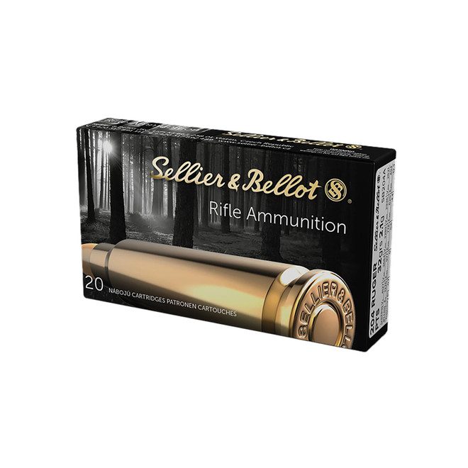 Sellier & Bellot SB204A Rifle 204Ruger 32gr Plastic Tip Special 20 Per Box/50 Case