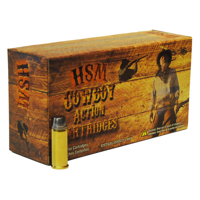 HSM 45C2N Cowboy Action 45 Colt 200 gr Round Nose Flat Point 50 Per Box/ 10 Case