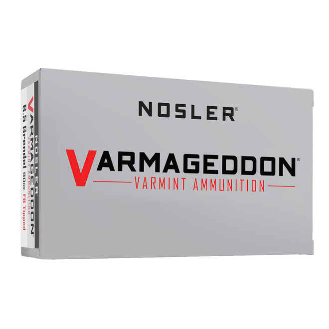 Nosler 65182 Varmageddon 6.5Grendel 90gr Flat Base Tipped 20 Per Box/10 Case