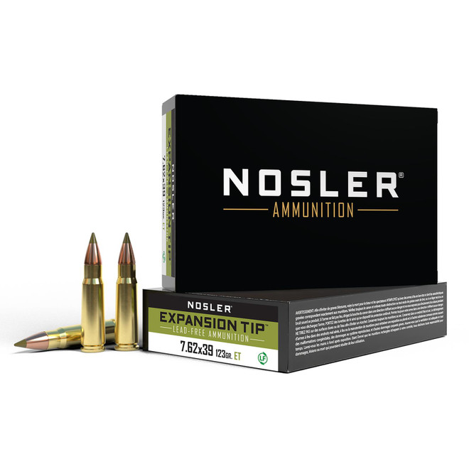 Nosler 40040 E-Tip 7.62x39mm 123gr E Tip Boat Tail 20 Per Box/10 Case