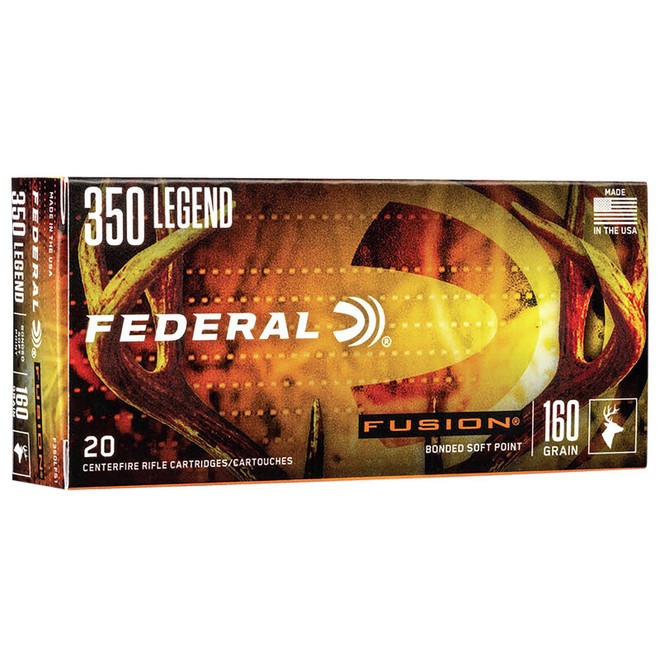 Federal F350LFS1 Fusion 350Legend 160gr Bonded Soft Point 20 Per Box/10 Case