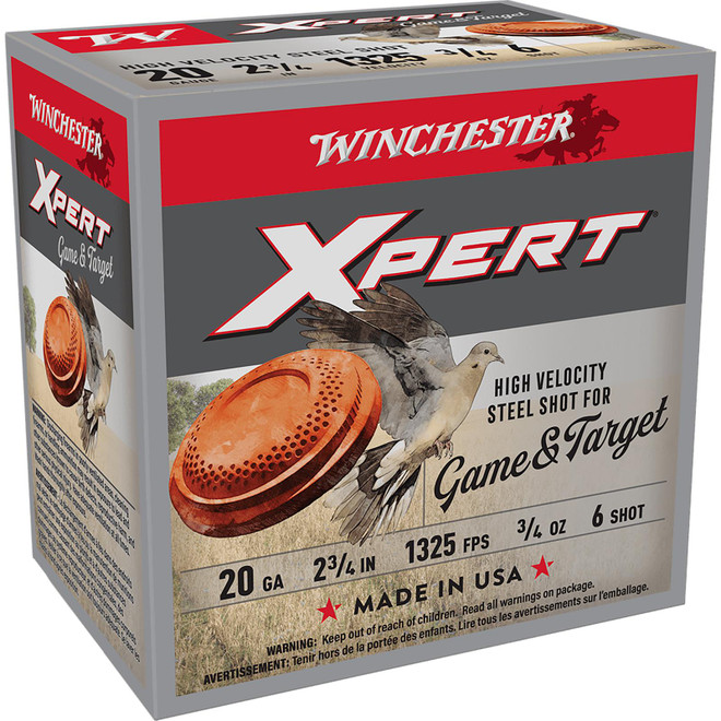 Winchester Ammo WE20GT6 Super X Xpert High Velocity 20Gauge 2.75" 3/4oz 6Shot 25 Per Box/10 Case