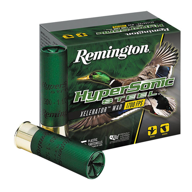 Remington Ammunition 26741 HyperSonic Steel 12Gauge 3" 1 1/8oz BBShot 25 Per Box/10 Case