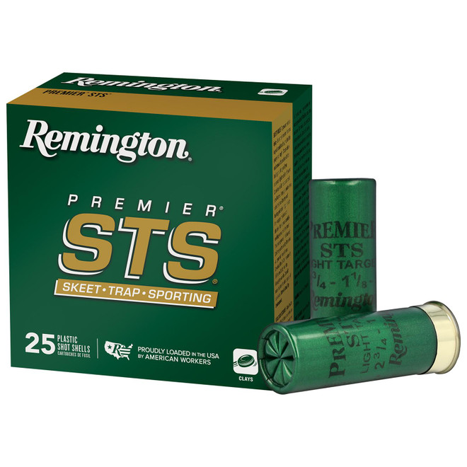 Remington Ammunition 20116 Premier STS 12 Gauge 2.75" 1 1/8 oz 9 Shot 25 Per Box/ 10 Cs
