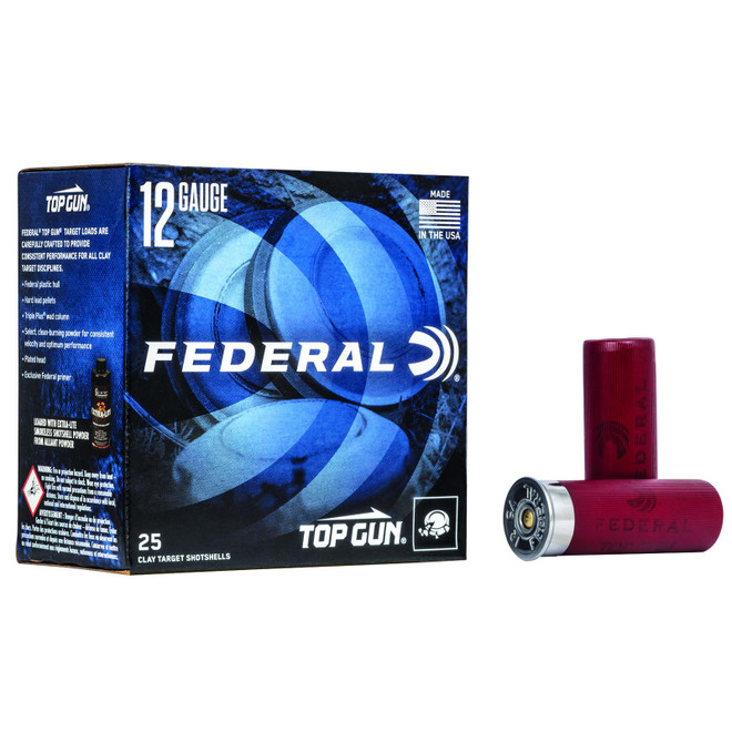 Federal TG12EL8 Top Gun 12Gauge 2.75" 7/8oz 8Shot 25 Per Box/10 Case