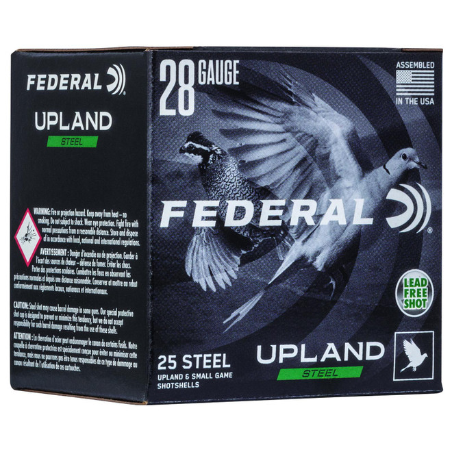 Federal USH286 Upland Field & Range 28Gauge 2.75" 5/8oz 6Shot 25 Per Box/10 Case