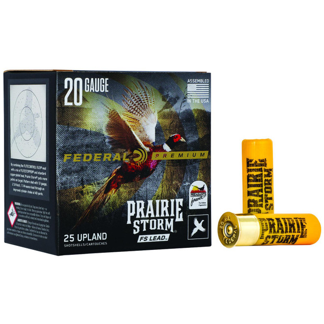 Federal PFX204FS6 Premium Prairie Storm FS 20Gauge 2.75" 1oz 6Shot 25 Per Box/10 Case