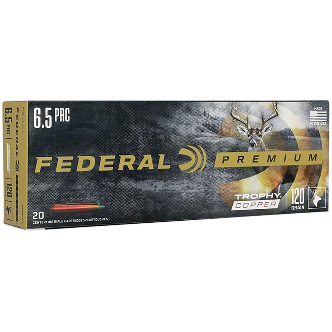 Federal P65PRCTC1 Premium 6.5PRC 120gr Trophy Copper 20 Per Box/10 Case