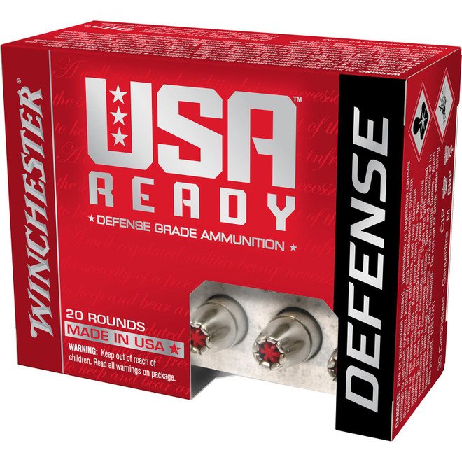 Winchester Ammo RED45HP USA Ready 45ACP 200gr Hex Vent Hollow Point 20 Per Box/10 Case