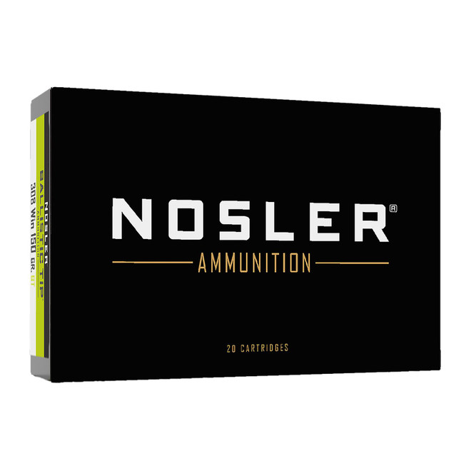 Nosler 61028 Ballistic Tip 308Win 150gr Spitzer Ballistic Tip Varmint 20 Per Box/10 Case