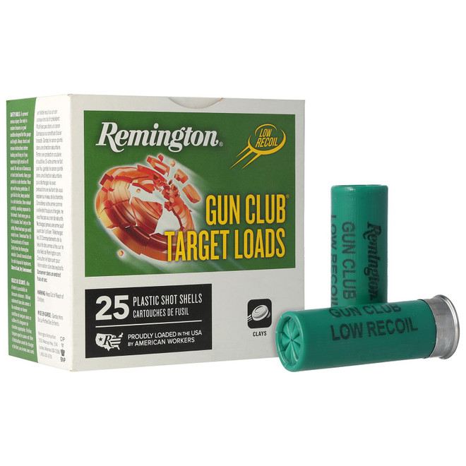 Remington Ammunition 20243 Gun Club 12Gauge 2.75" 1 1/8oz 8Shot 25 Per Box/10 Case