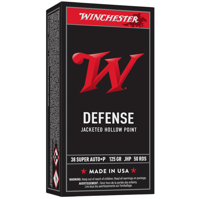 Winchester Ammo USA38AJHP USA 38Special 125gr Jacketed Hollow Point 50 Per Box/10 Case