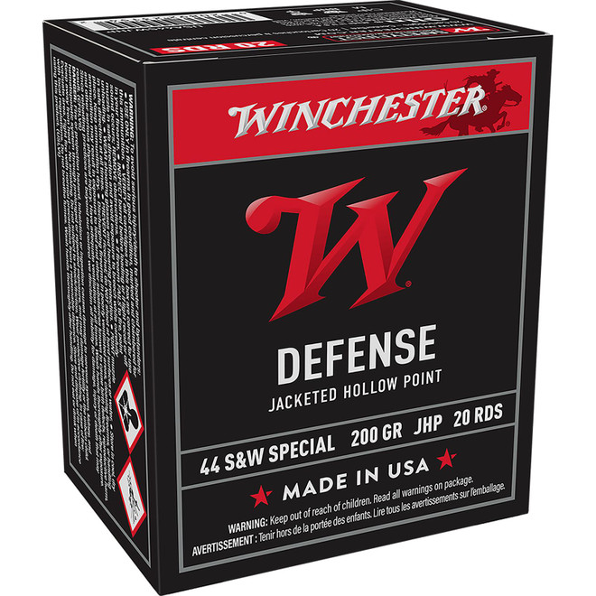 Winchester Ammo USA44SWJHP USA 44S&WSpl 200gr Jacketed Hollow Point 20 Per Box/10 Case