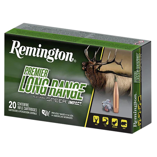 Remington Ammunition R21341 Premier Long Range 6.5 Creedmoor 140 gr Speer Impact 20 Per Box/ 10 Case