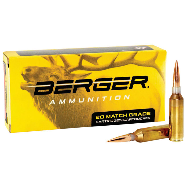 Berger Bullets 50010 Target Rifle 6.5PRC 156gr Hybrid 20 Per Box/10 Case