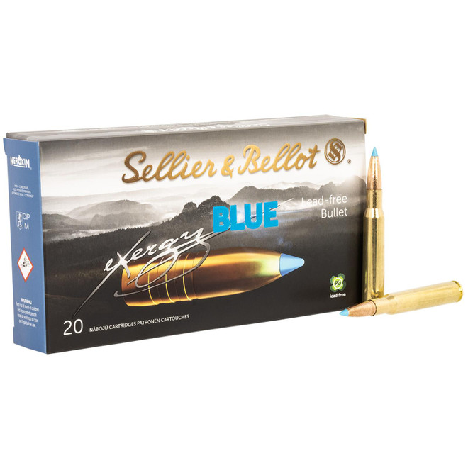 Sellier & Bellot SB3006XA eXergy 30-06Springfield 165gr TAC EX Blue 20 Per Box/12 Case