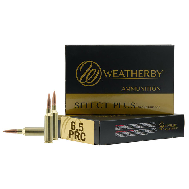 Weatherby R65PRC156EH Select Plus 6.5PRC 156gr Berger Elite Hunter 20 Per Box/10 Case