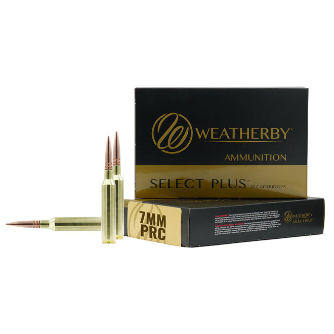 Weatherby M7PRC177HCB Select Plus 7mmPRC 177gr Hammer Custom 20 Per Box/10 Case