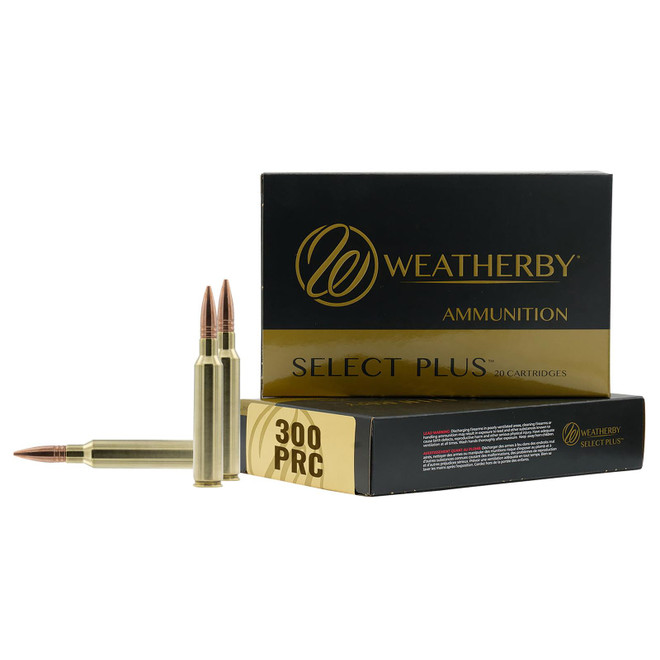 Weatherby R300P205EH Select Plus 300PRC 205gr Jacketed Hollow Point 20 Per Box/10 Case