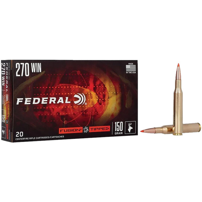 Federal F270TFS2 Fusion 270Win 150gr Bonded Soft Point 20 Per Box/10 Case