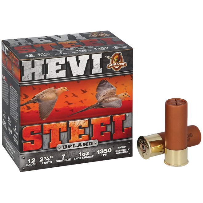 HEVI-Shot HS61266 Upland 12Gauge 2.75" 1oz 6Shot 25 Per Box/10 Case