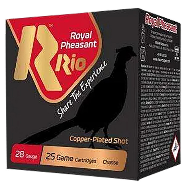 Rio Ammunition RPC285 Royal Pheasant 28Gauge 2.75" Copper 5Shot 25 Per Box/10 Case
