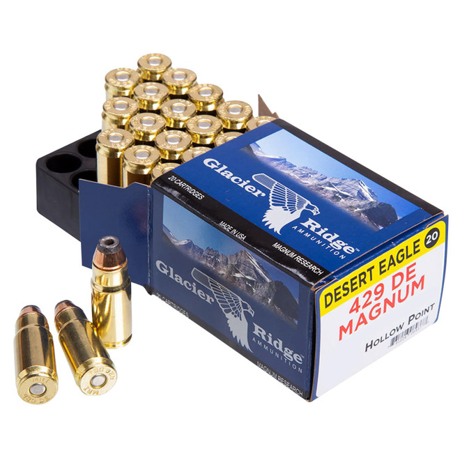 Magnum Research DEP429DE240JHP Desert Eagle 429DE 240gr Jacketed Hollow Point 20 Per Box/25 Case
