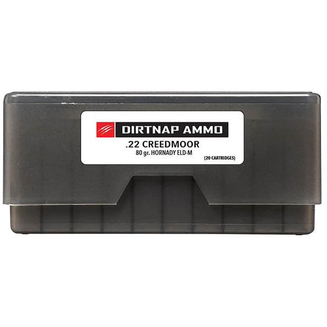 Fierce Firearms DNP22CM80GRELDM Dirtnap 22Creedmoor 80gr Extremely Low Drag-Match 20 Per Box/10 Case