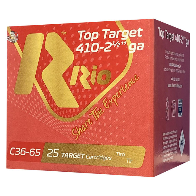 Rio Ammunition RC369 Top Target 410Gauge 2.50" 9Shot 25 Per Box/10 Case