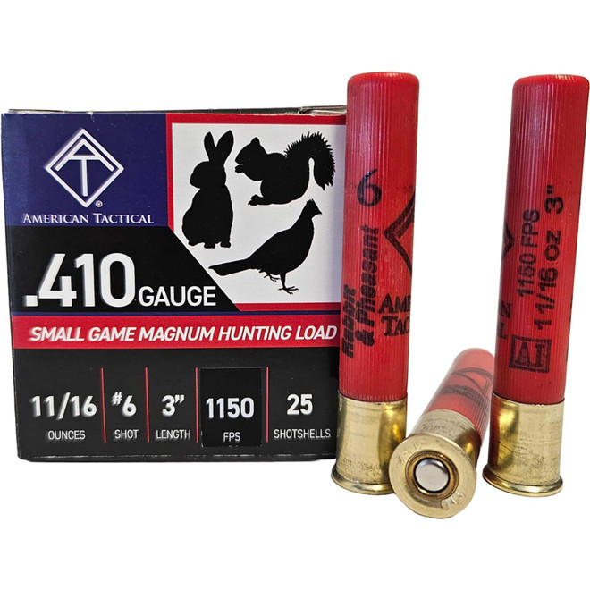 ATI ATIAC41036 Target Load 410Gauge 3" 11/16oz 6Shot 25 Per Box/10 Case