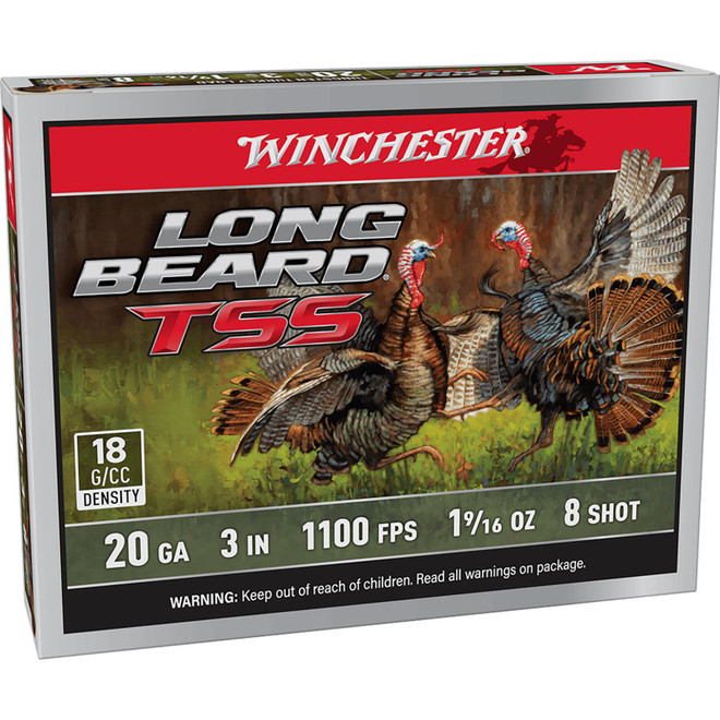 Winchester Ammo LBTSS2038 Long Beard TSS 20Gauge 3" 1 5/8oz Tungsten 8Shot 5 Per Box/10 Case