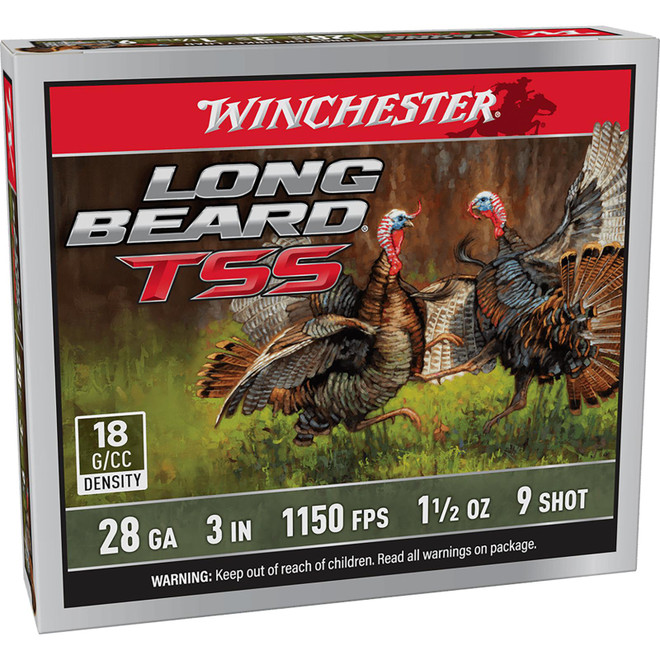 Winchester Ammo LBTSS2839 Long Beard TSS 28Gauge 3" 1 5/8oz Tungsten 9Shot 5 Per Box/10 Case