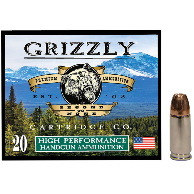 Grizzly Ammo GC9+P+CM99mm+P Luger 115gr Jacketed Hollow Point 20 Per Box/10 Case